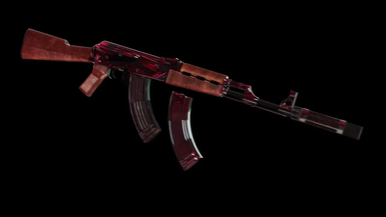 FiveM AK-47 RED CHROMIUM. video 2