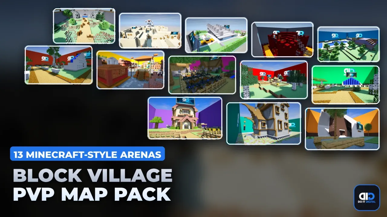 FiveM Block Village PvP Map Pack [15 ARENAS]