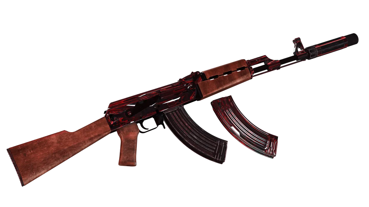 FiveM AK-47 RED CHROMIUM. image 2