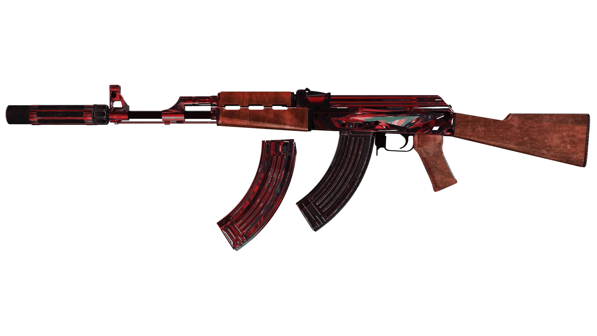 FiveM AK-47 RED CHROMIUM. image 3