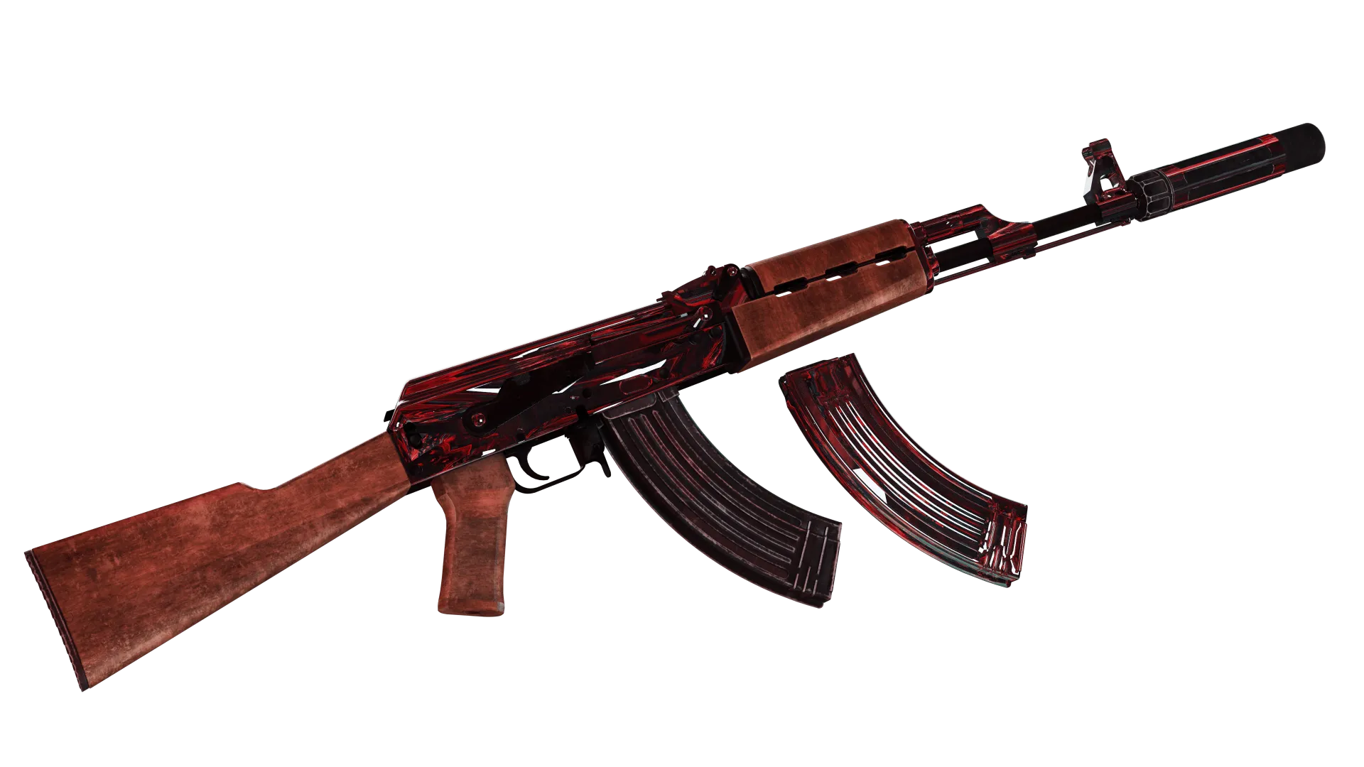 FiveM AK-47 RED CHROMIUM. image 2