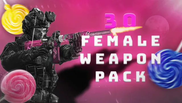 FiveM 30 FEMALE Weapon Pack - LIFETIME